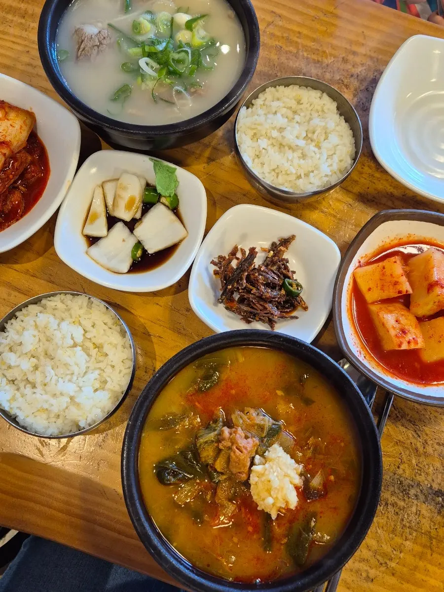 특설농탕과 따로국밥 주문 내역