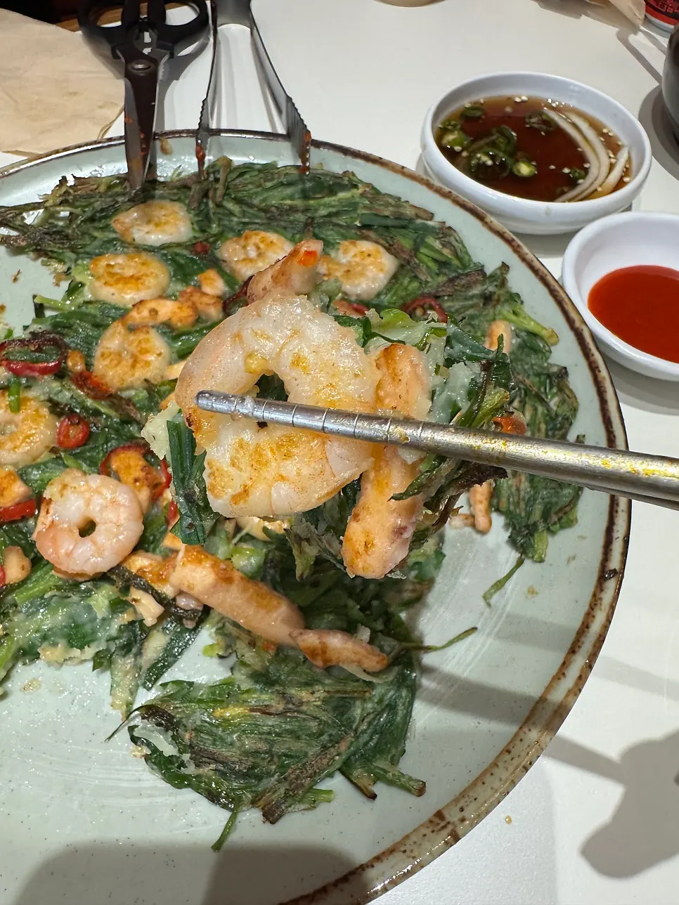 고기가 듬뿍 든 육개장칼국수