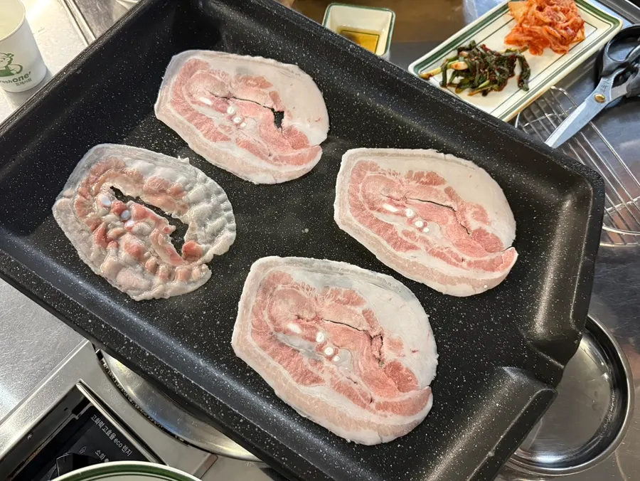 주문한 급랭 대패와 삼겹