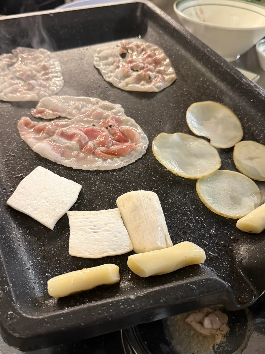 아이와 함께한 냉삼 저녁