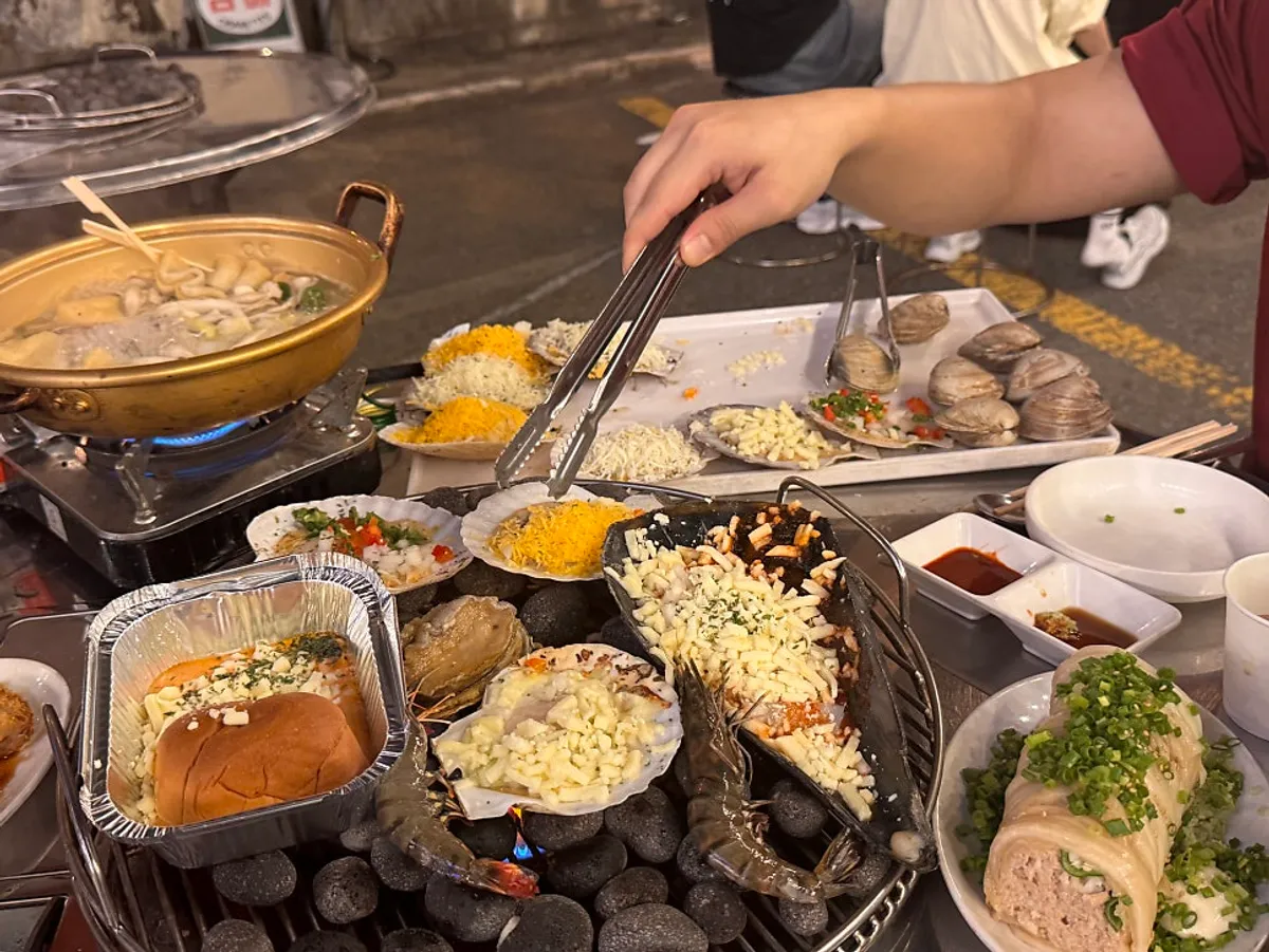 Nampo's mukjjammal packed full of tuna mayo