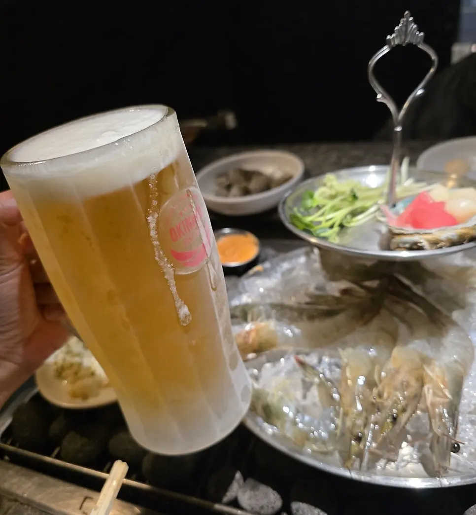 주문한 오키나와 생맥주 한 잔