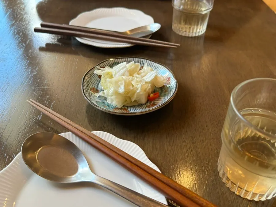 Tangy pickled cabbage served instead of pickles