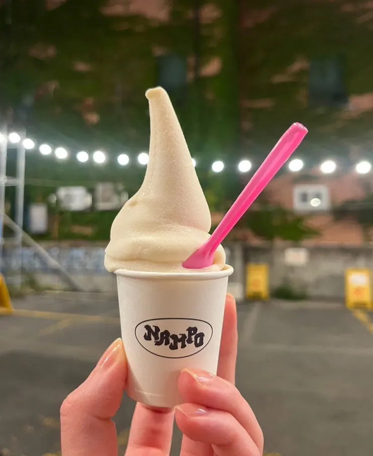 Ice cream served as the finishing course