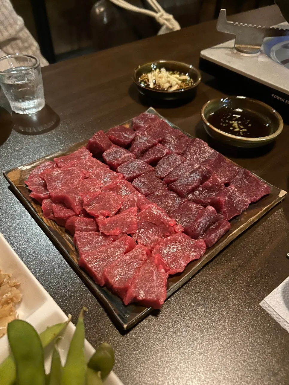 Yukyeonjeong raw beef dish selection