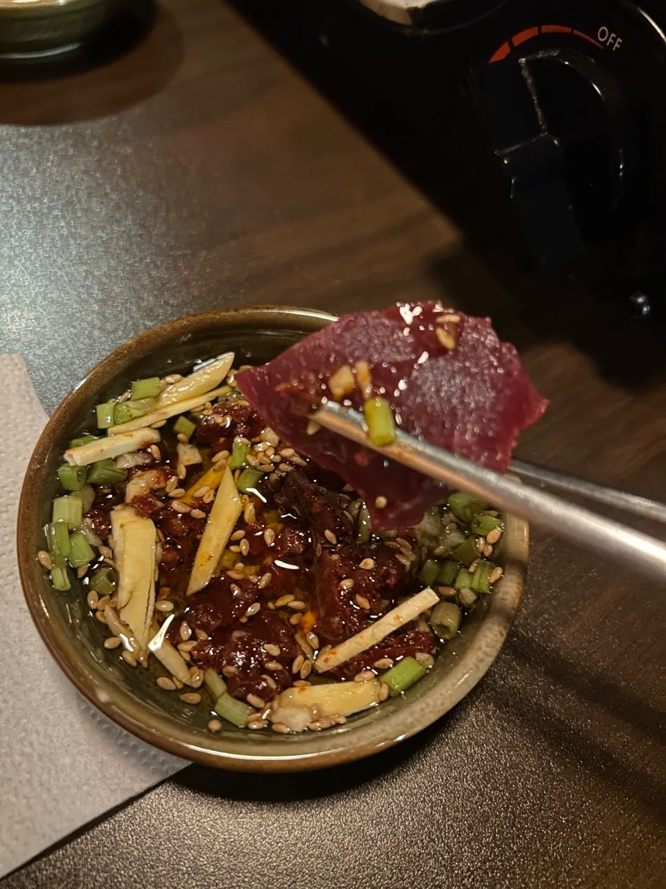 Information on Korean beef slaughtered the same day