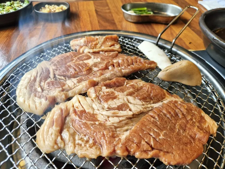 Two servings of domestic chilled pork ribs