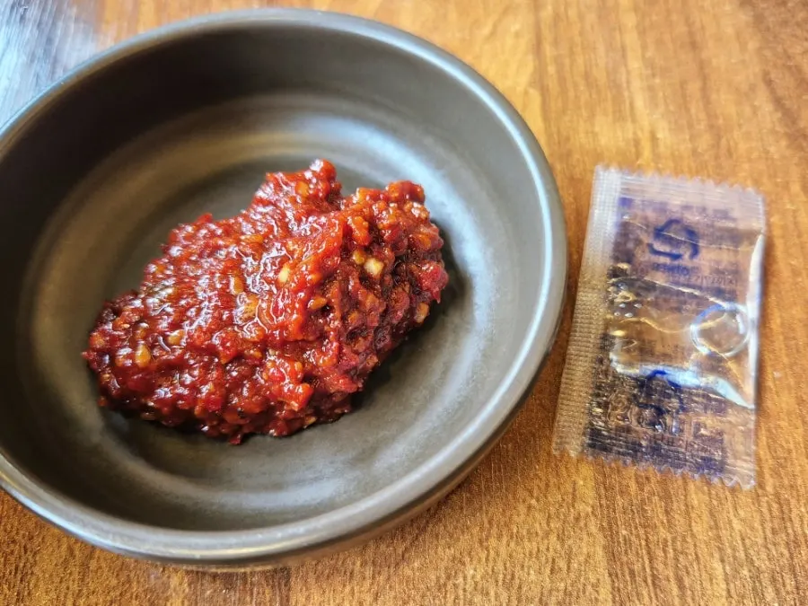 Lunch special pork ribs and mul-naengmyeon set