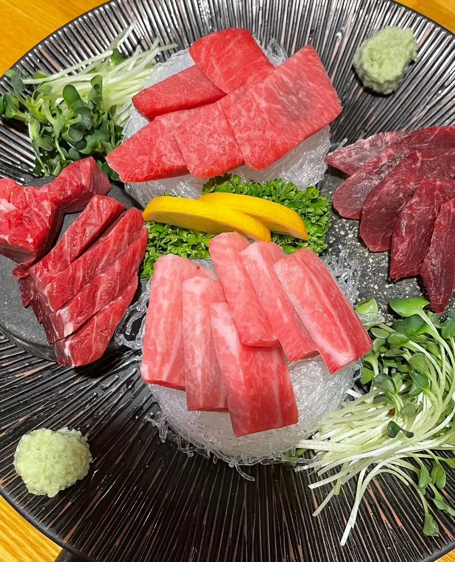 한길참치 참치와 스키다시 구성