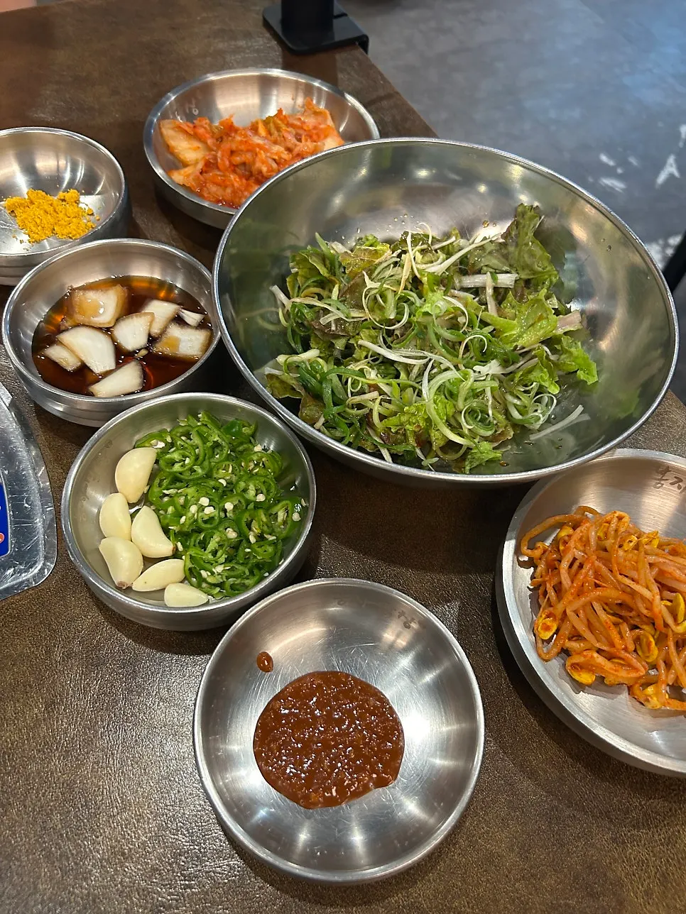 The ordered Bongja Meat Half-Half fresh and frozen pork belly