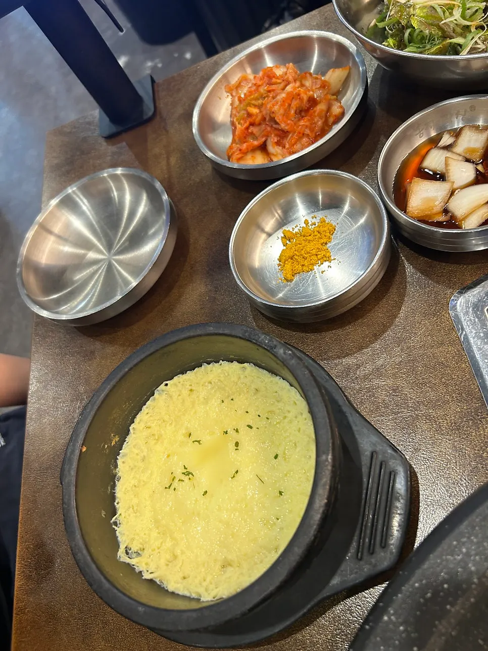 Basic side dishes set on the table
