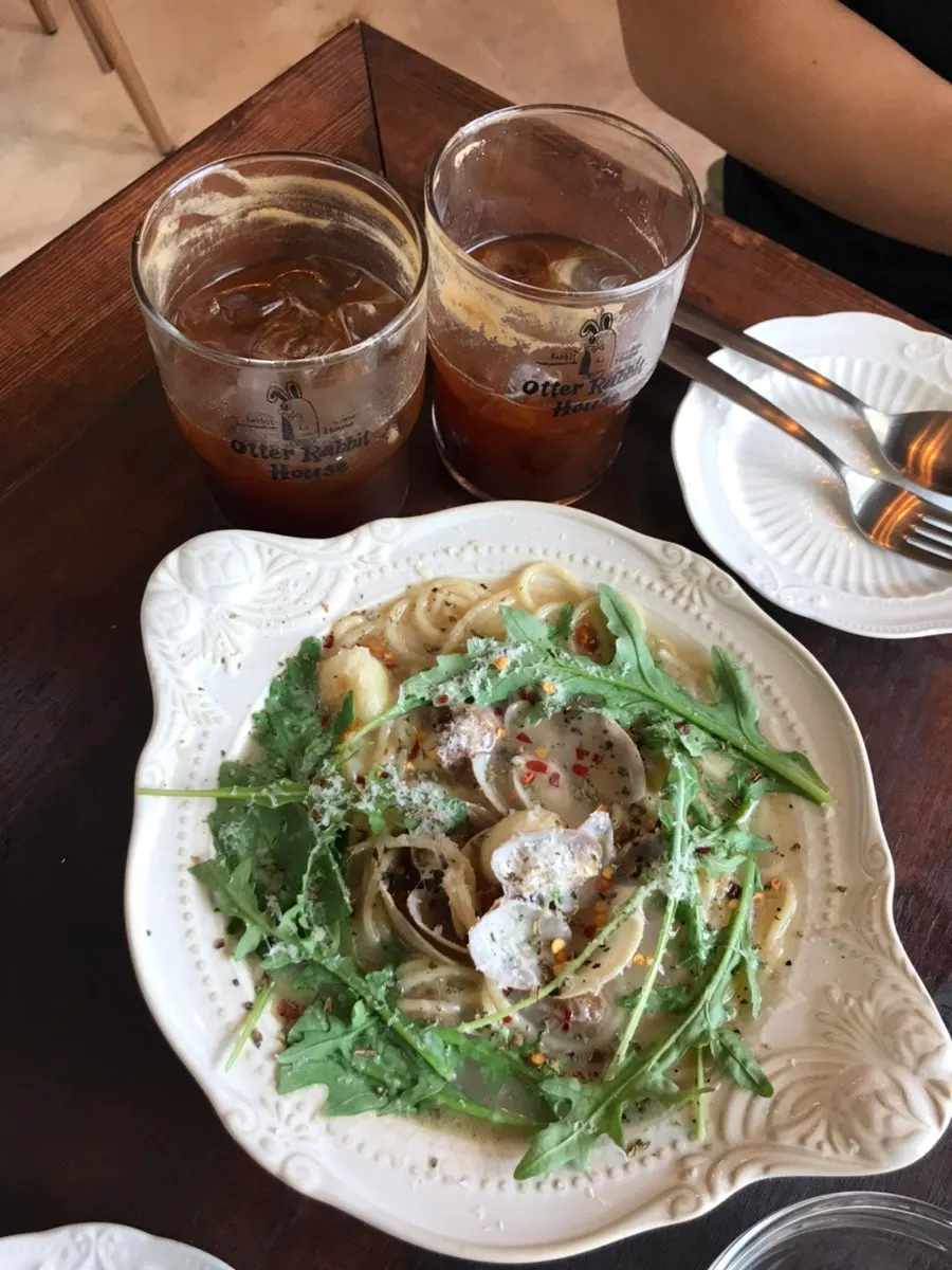 Iced Americano with brunch