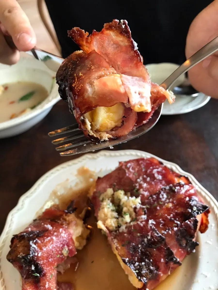 Cut cheese French toast