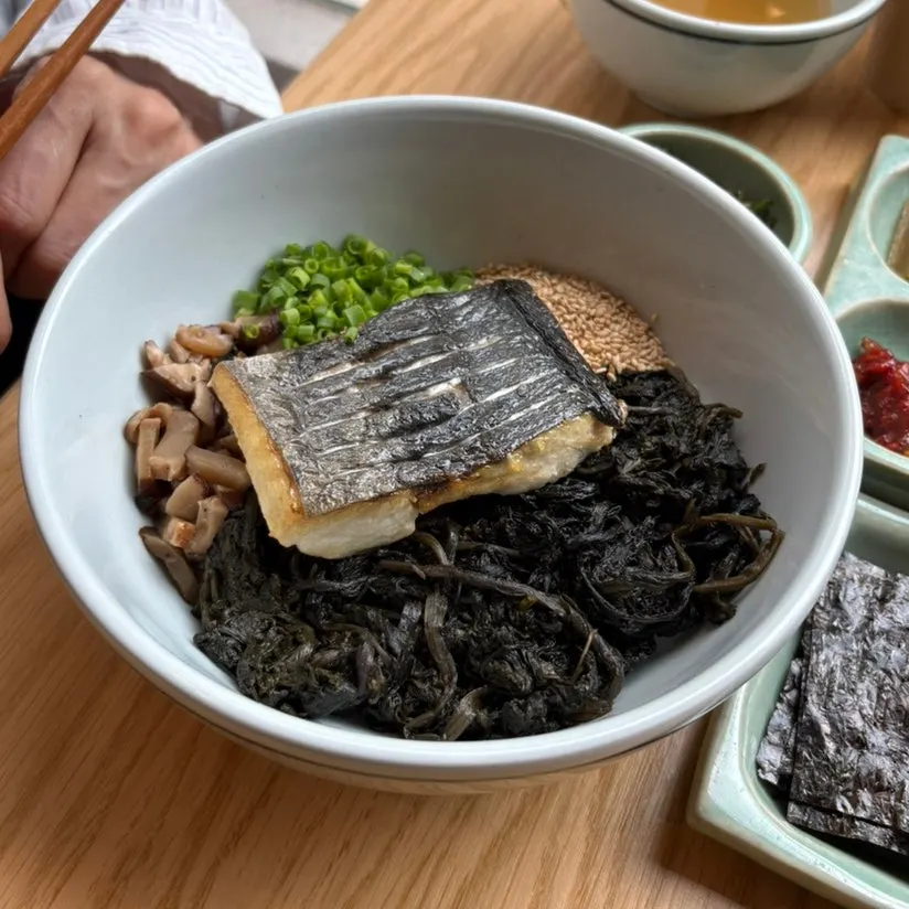 삼치곤드레밥 한 그릇