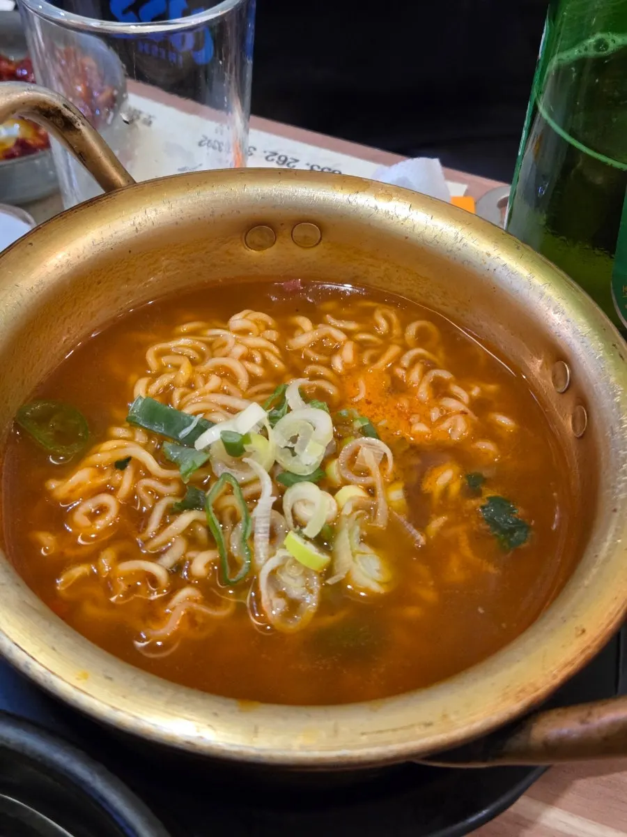 Yukhoe bibimbap mixed with seasoning sauce