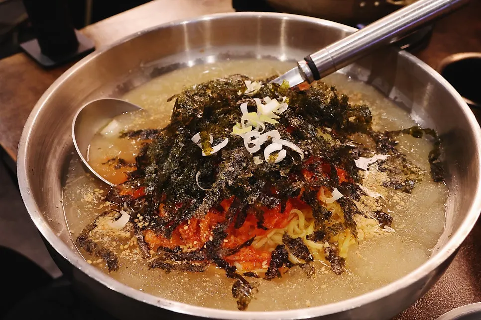 봉자 김치말이국수 메뉴 사진