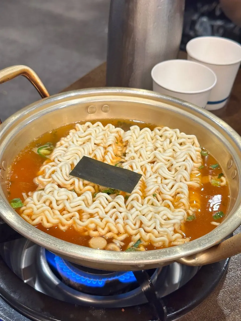 막창과 밥 식사 사진