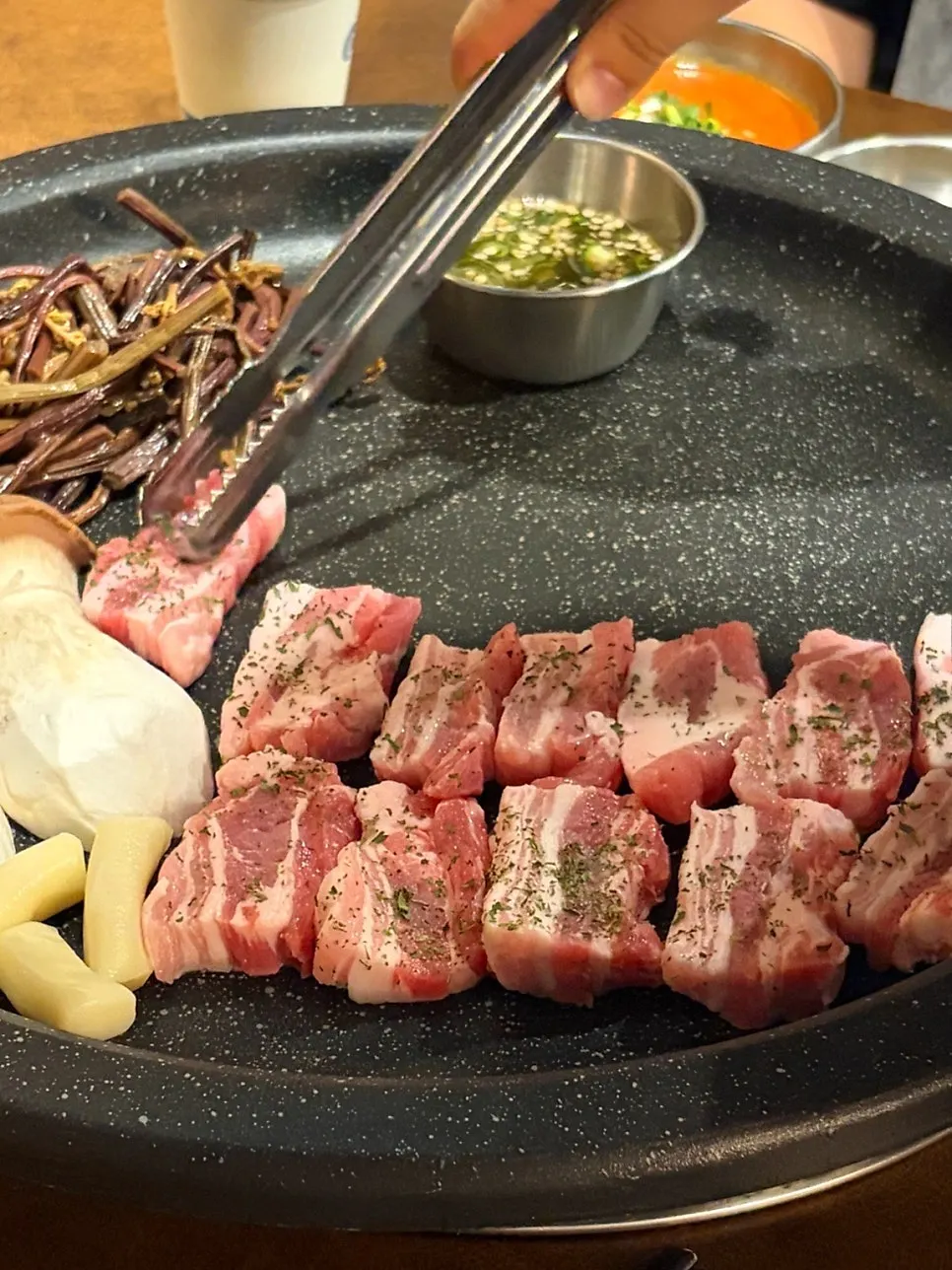 삼겹과 막창 반반 섞어한판