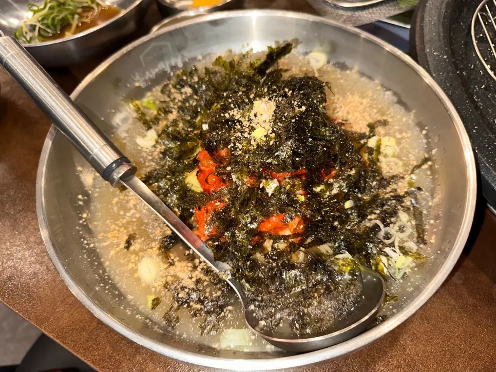 Cool kimchi noodle soup