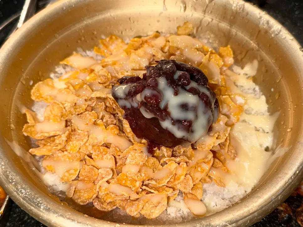 Free patbingsu dessert