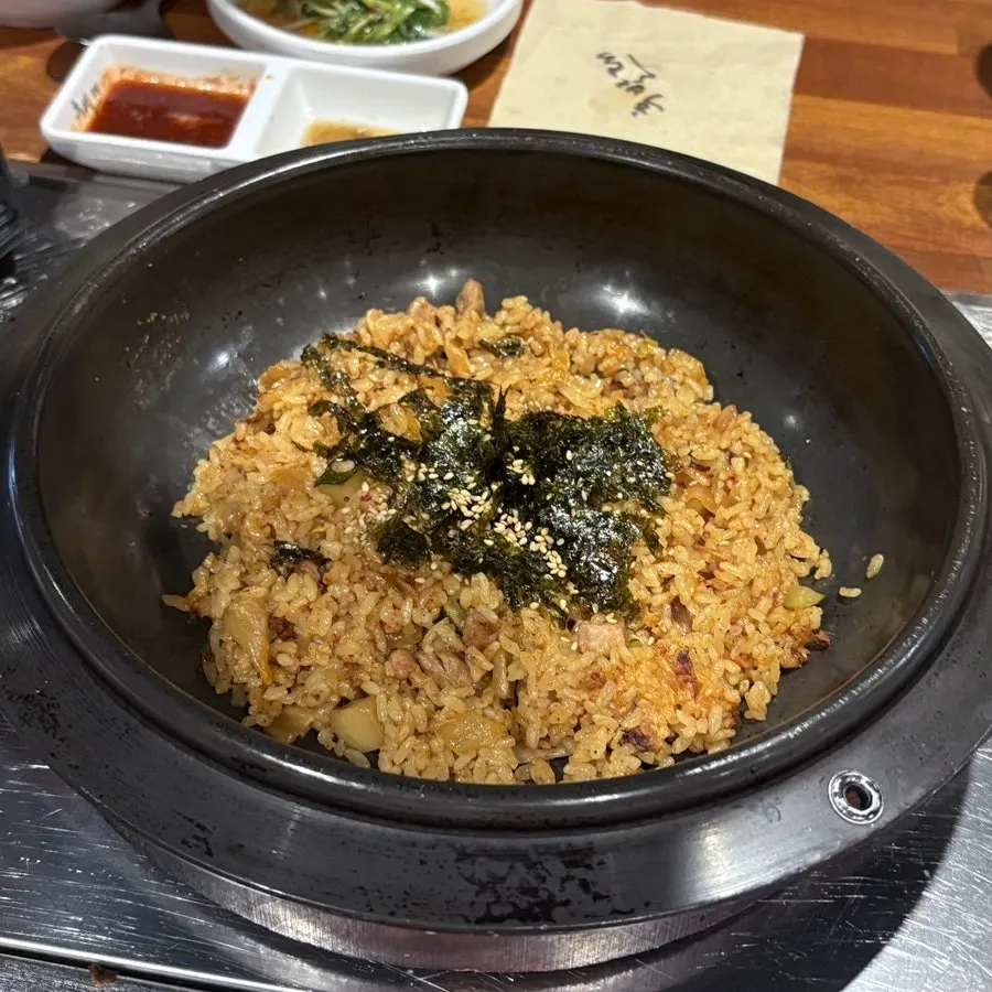 고기와 바질을 올린 감자쌈