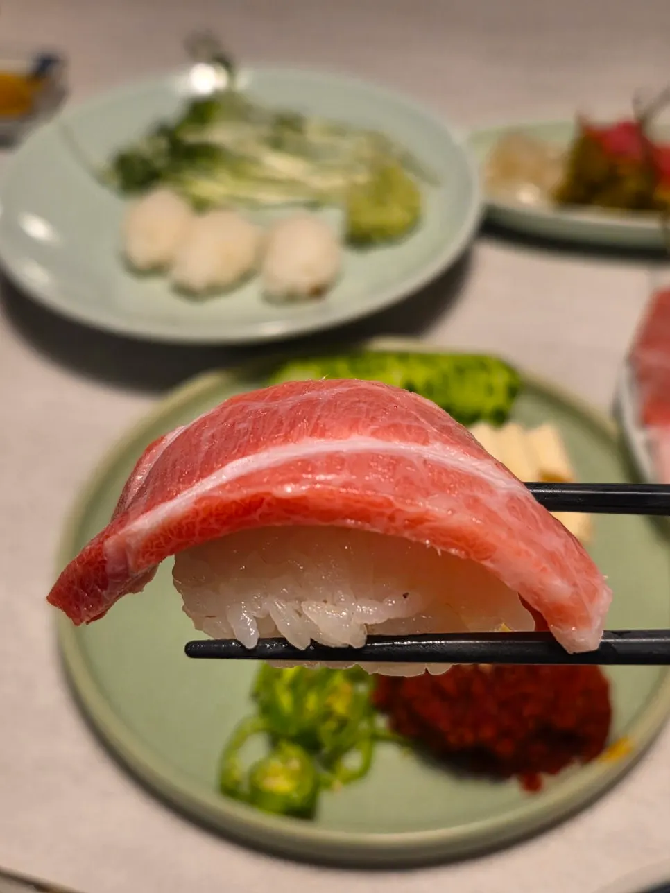 Homemade tuna sushi