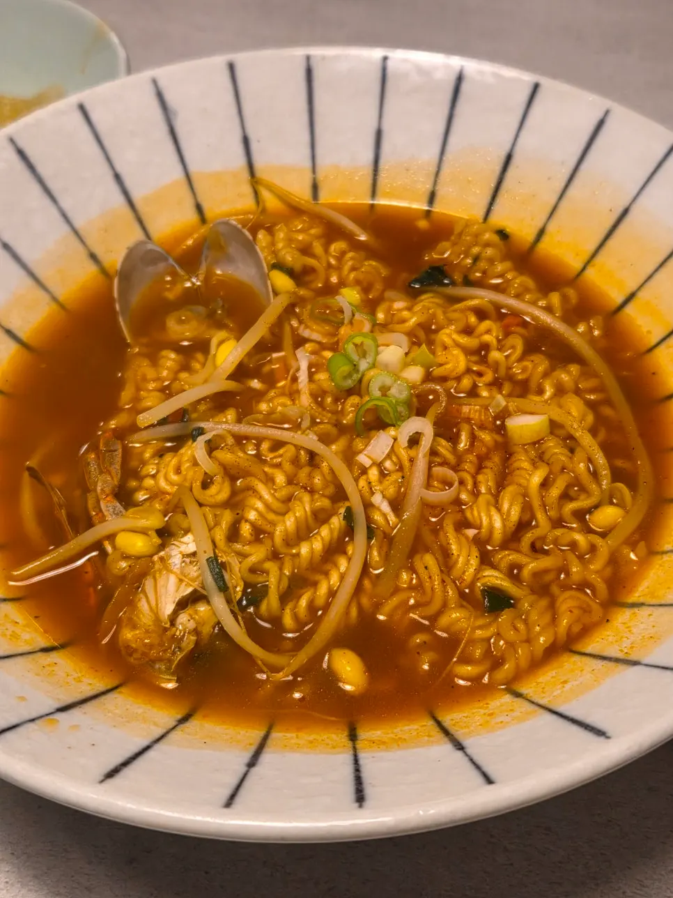 Seafood ramen to finish the meal