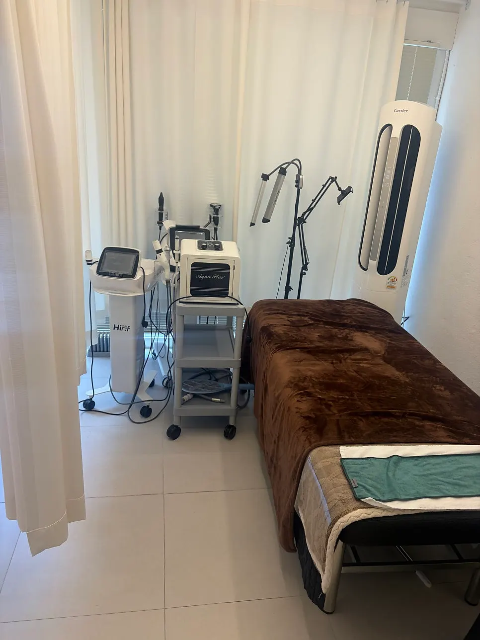 Preparation before device treatment