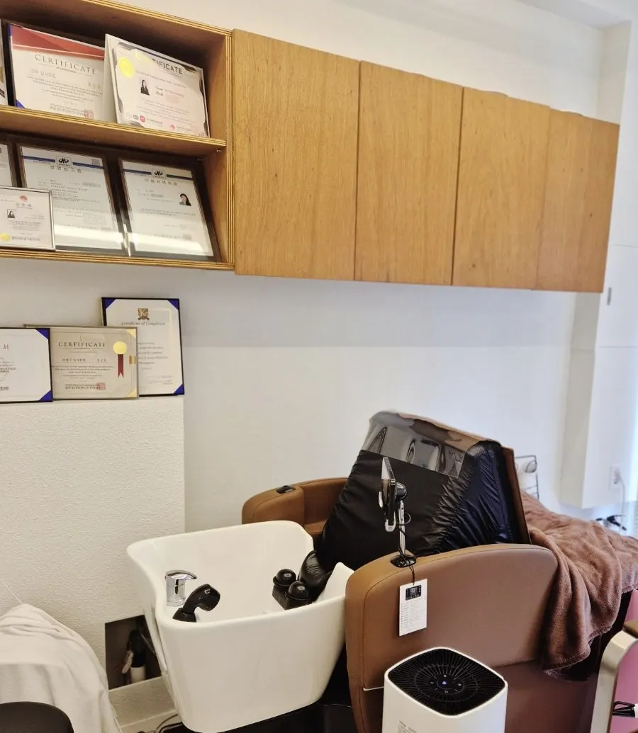 Interior of the one-person-only treatment room