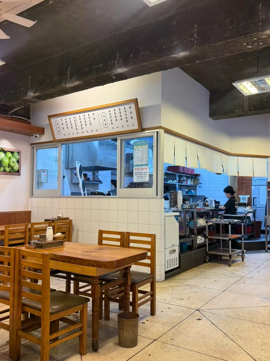 The weathered, time-worn interior of Hanwoojang