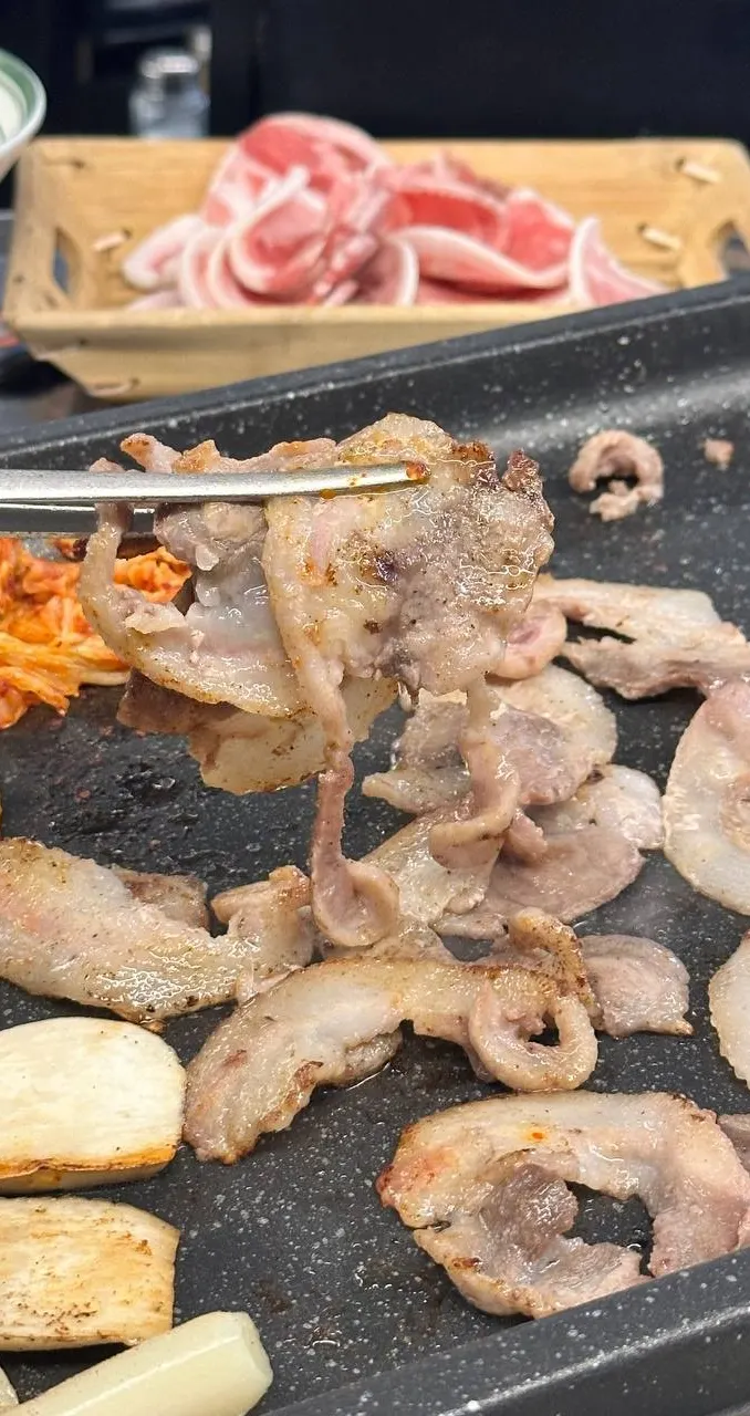 Chewy pork jowl cheek frozen pork meal