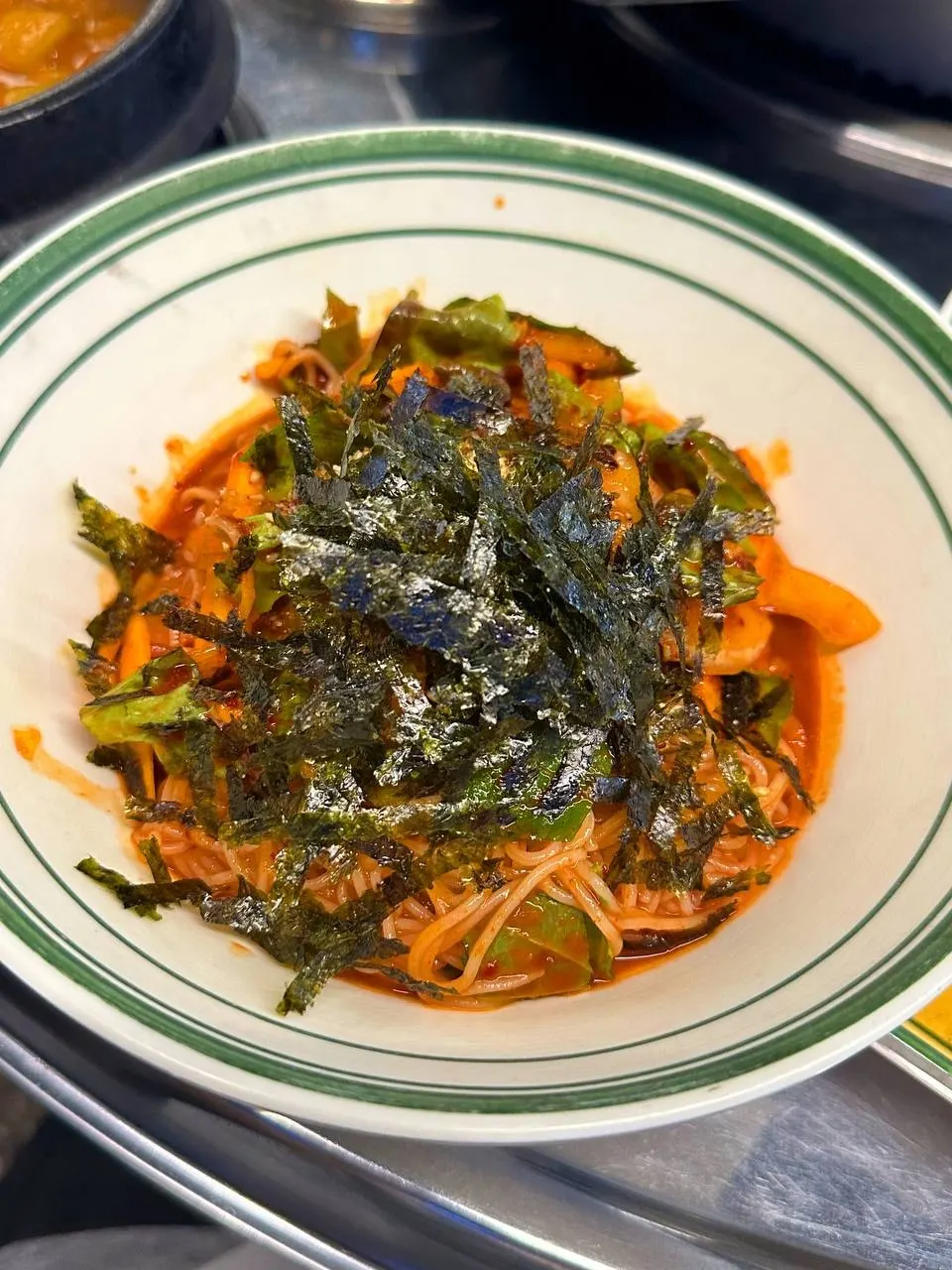 Bibim guksu with sweet-and-salty sauce
