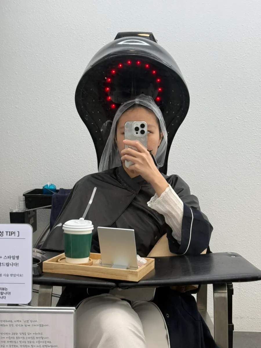 Perm consultation considering hair and face shape