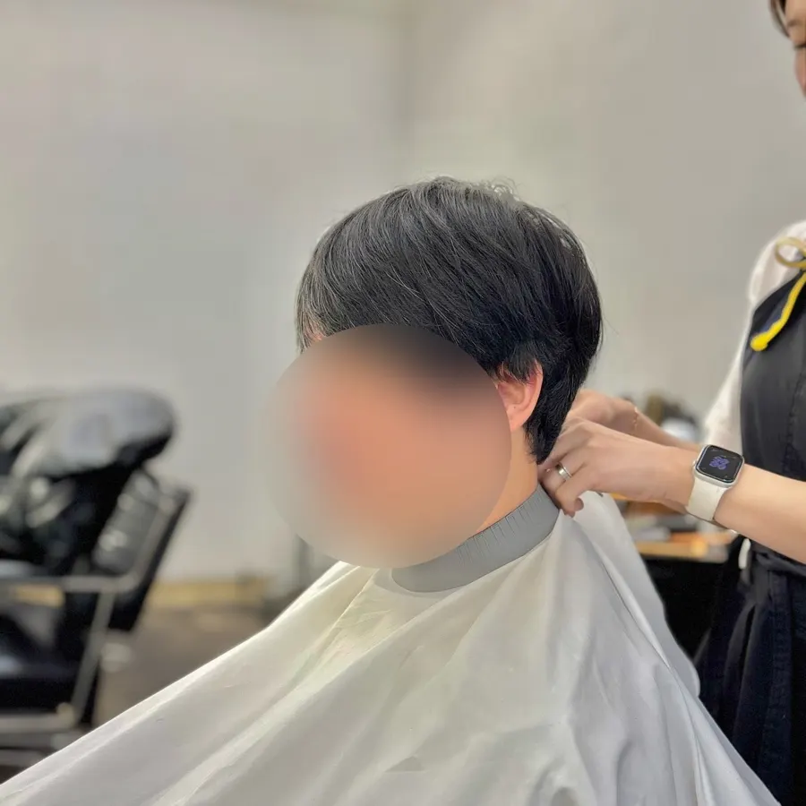 새치염색 전 비포 남자 헤어 상태