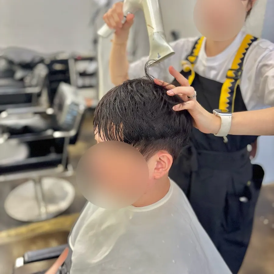 새치염색과 커트를 마친 애프터 모습