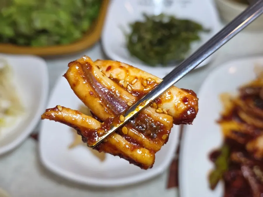 Standard-spice fire-grilled stir-fried squid