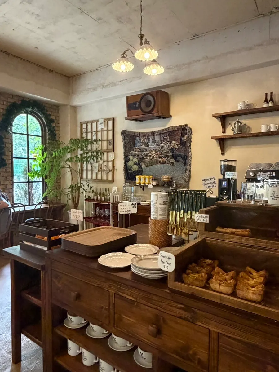 Pastry display and register