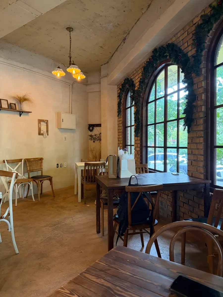 Vintage wooden table and chairs