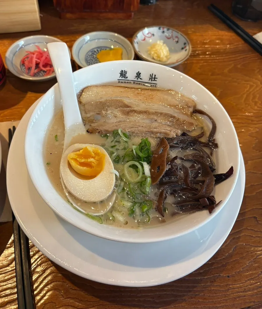 A full ramen and yakigyoza meal