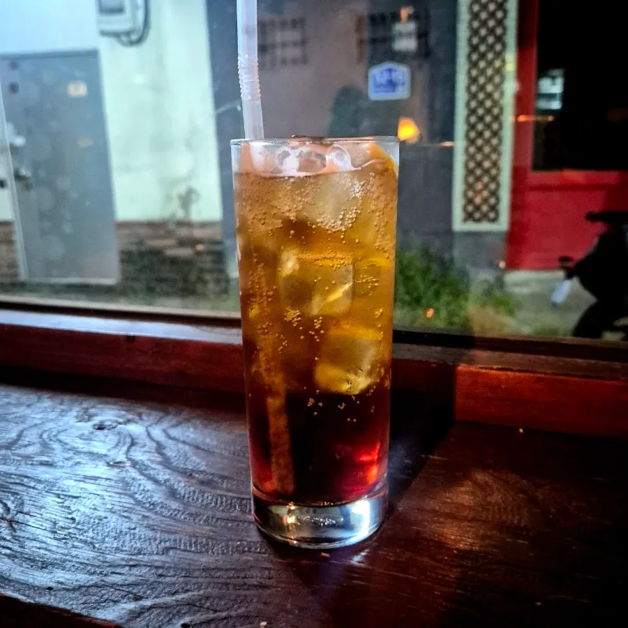 A chilled highball ready to drink