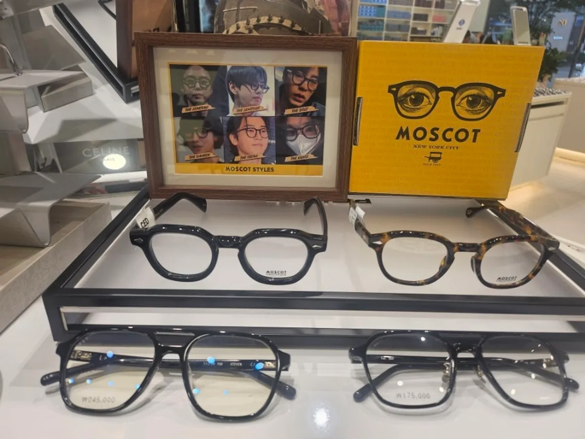 MOSCOT eyeglass frames at Second Face Jukjeon Branch