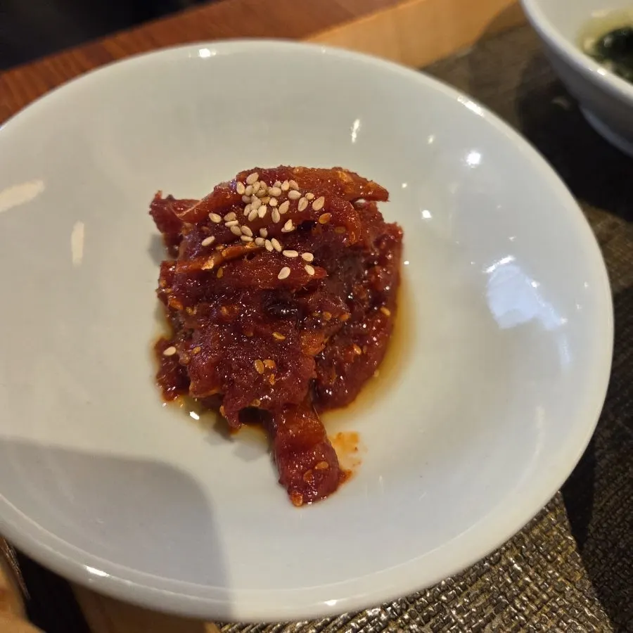 평상면옥 밑반찬 상차림