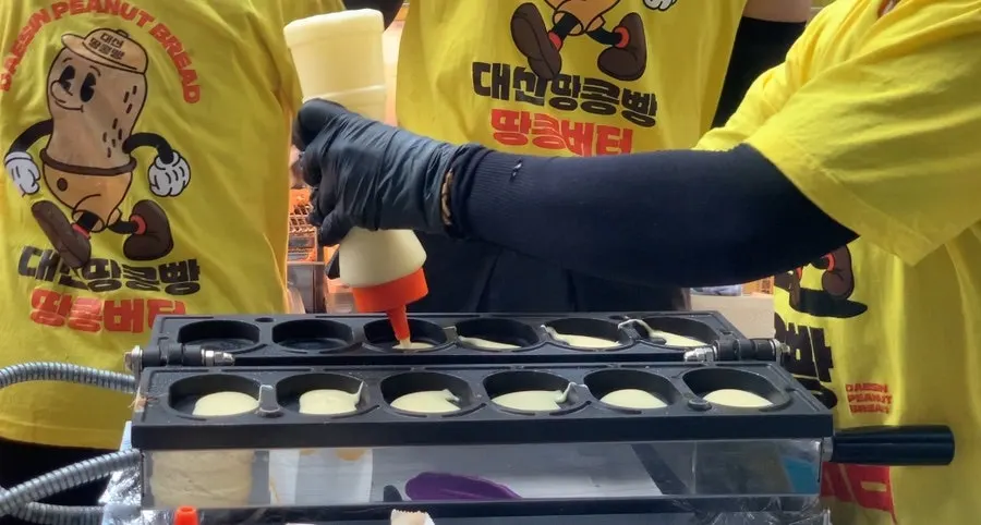 서문시장 대신땅콩빵 매장 내부 풍경