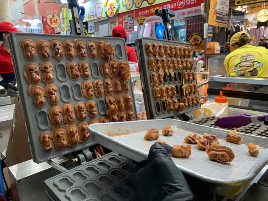 서문시장 대신땅콩빵 매장 근접 사진