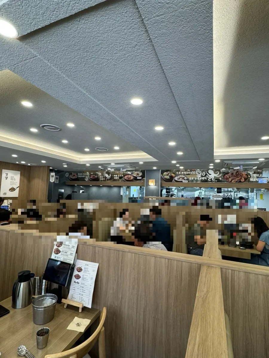Fully booked restaurant interior on a Saturday lunch