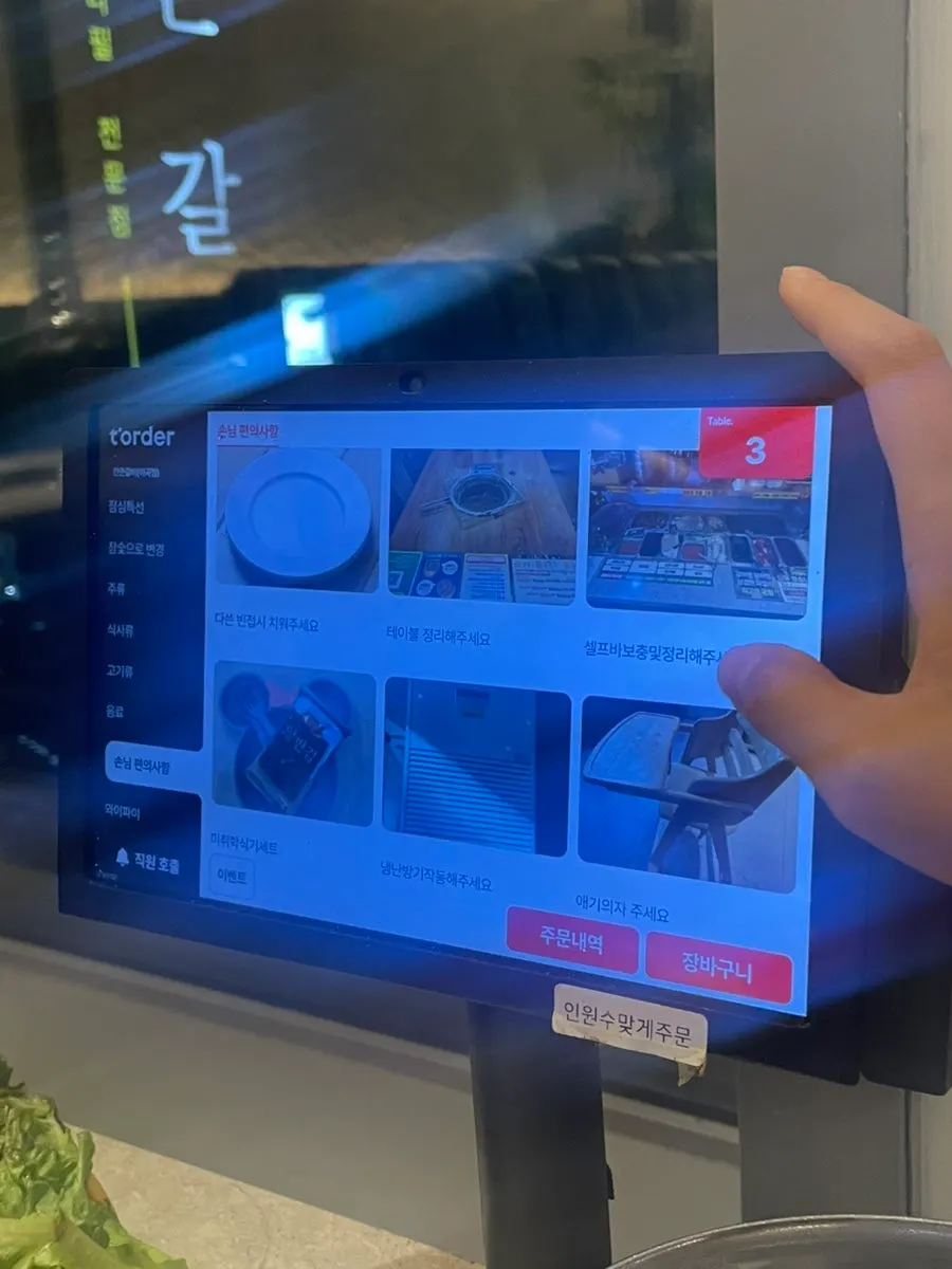 Restaurant use information at Gankeun Galbi