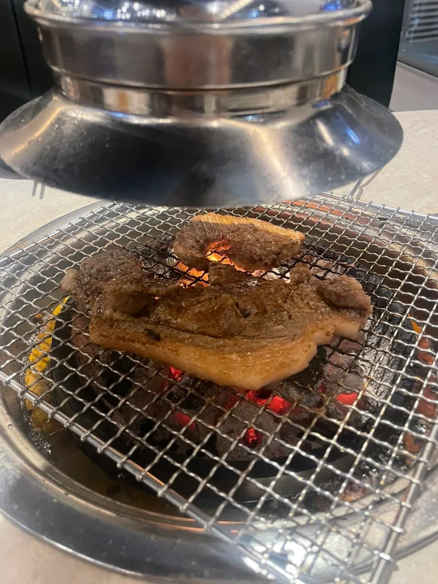Grilled pork ribs at Gankeun Galbi