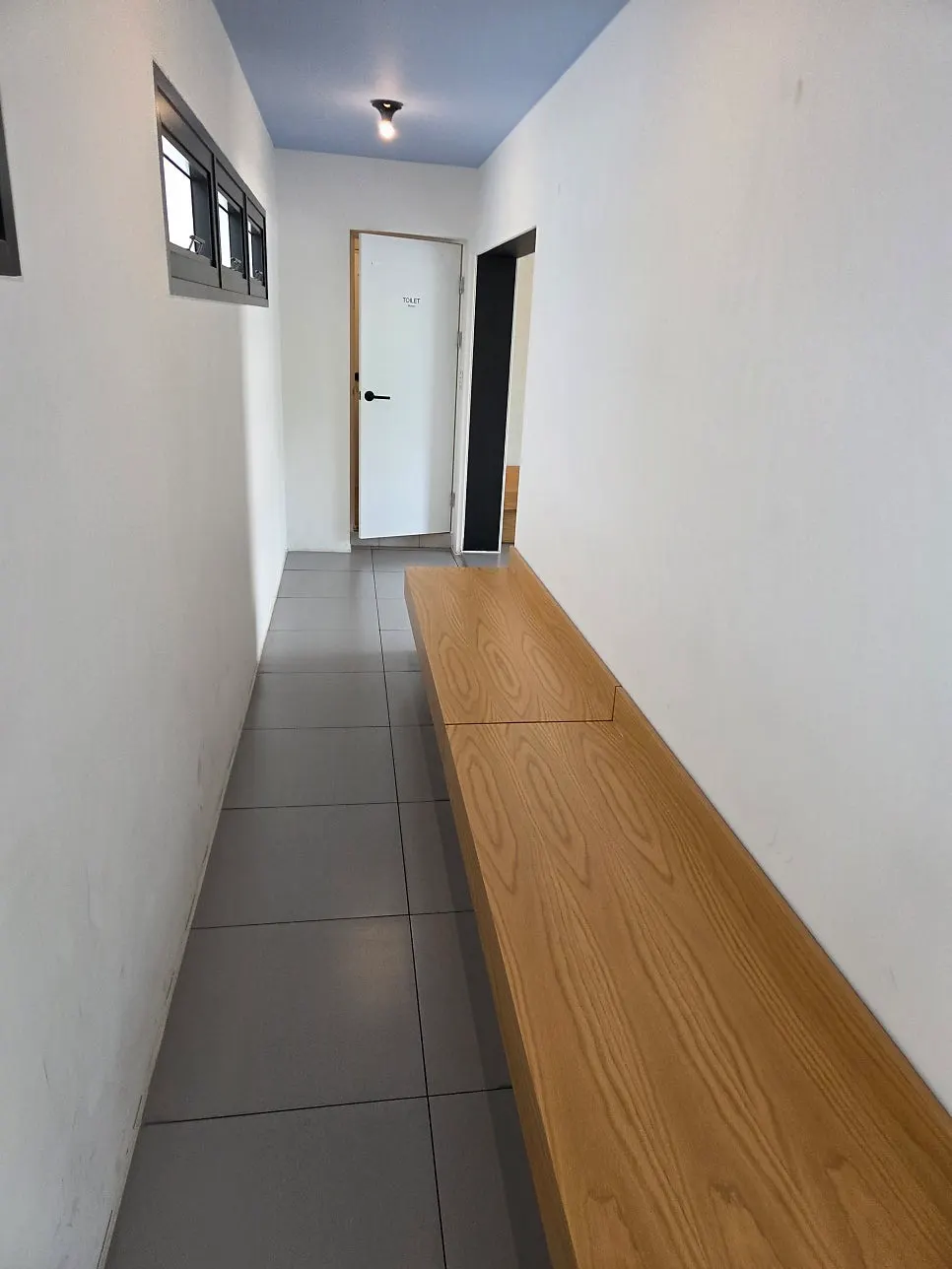 Window-side seating at Baut
