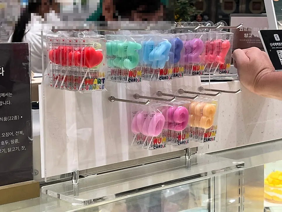 Birthday candles for sale in the store