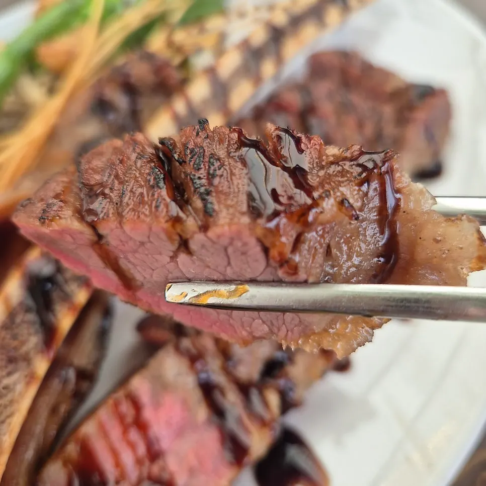 Close-up of tender prime galbi